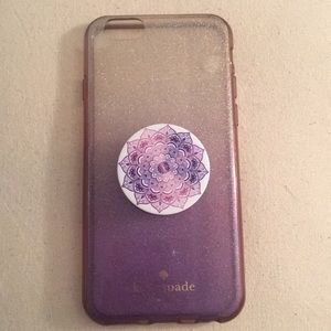 Kate spade phone case with pop socket! iPhone 6/6s